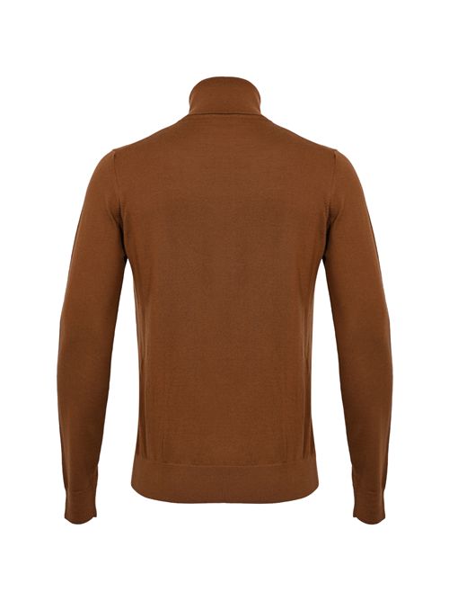 Maglia ciclista basic silm in merinos Tabacco Alpha studio | AU-3012G1008